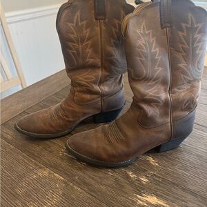 Ariat Tan Leather Cowboy Boots